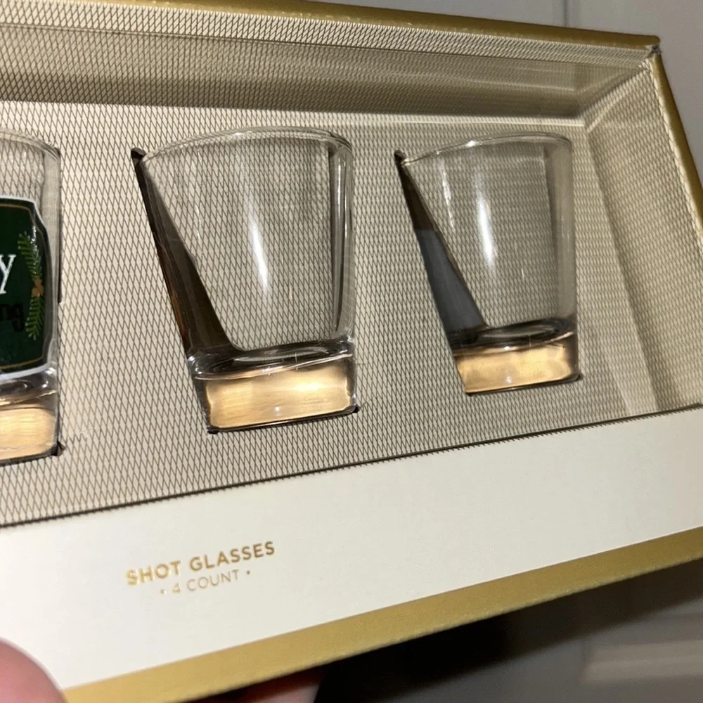 shot glasses 4 pieces gift set for Christmas